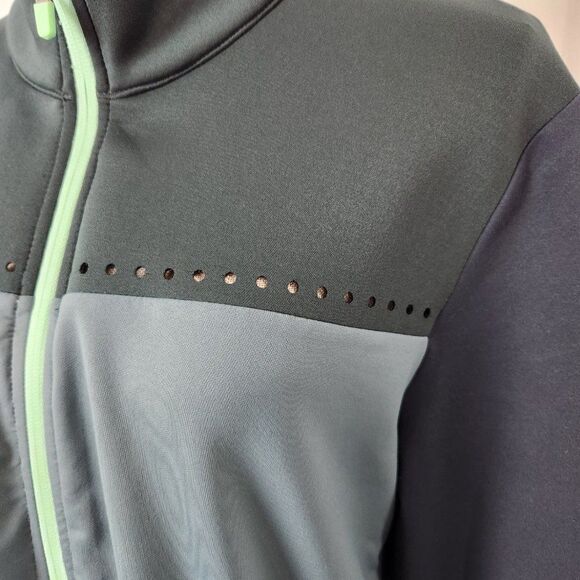 Fabletics Jacket Womens XXL Black Full Zip Stretch Mock Neck - Picture 3 of 16